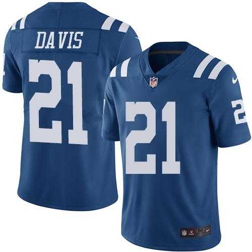 Nike Men & Women & Youth Colts 21 Vontae Davis Royal Blue Color Rush Limited Jersey,We sell and wholesale Nike Men & Women & Youth Colts 21 Vontae Davis Royal Blue Color Rush Limited Jersey on line form chian!